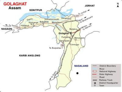 Golaghat District Map