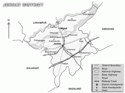 Jorhat District Map