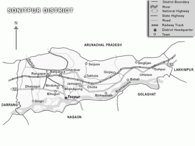 Sonitpur District Map