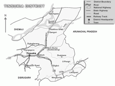 Tinsukia District Map