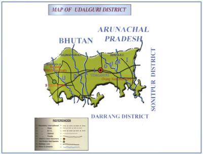 Udalguri District Map