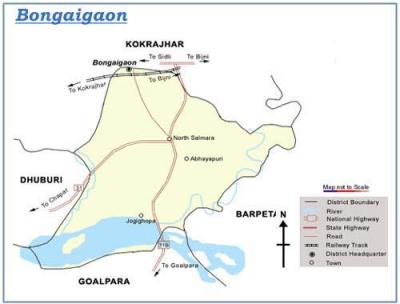 Bongaigaon District Map