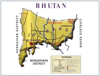 Chirang District Map