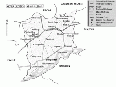 Darrang District Map