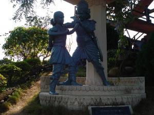 King Banasur, apprehending Anniruddha for marrying his daughter Usha