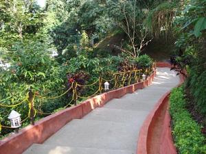 The circular step to the peak of the agnigarh park or hill