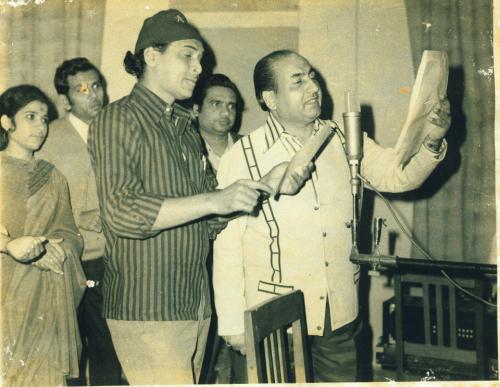 Bhupen Hazarika with Moh. Rafi