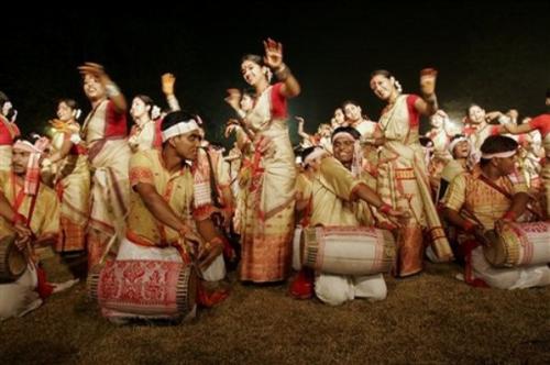 Bohag Bihu Or Rongali Bihu celebration in assam