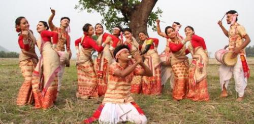 Bohag Bihu Or Rongali Bihu celebration in assam