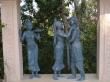 Statue of  Chitralekha assisting the couple in their gandharva marriage in Agnigarh Park