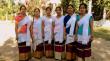 Young Tai-phakey Village Girls in Traditional Dress